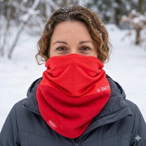 NEW BARTS ACTIVE MULTICOL POLAR FLEECE NECK WARMERS SNOOD ADULT INFINITY SCARF